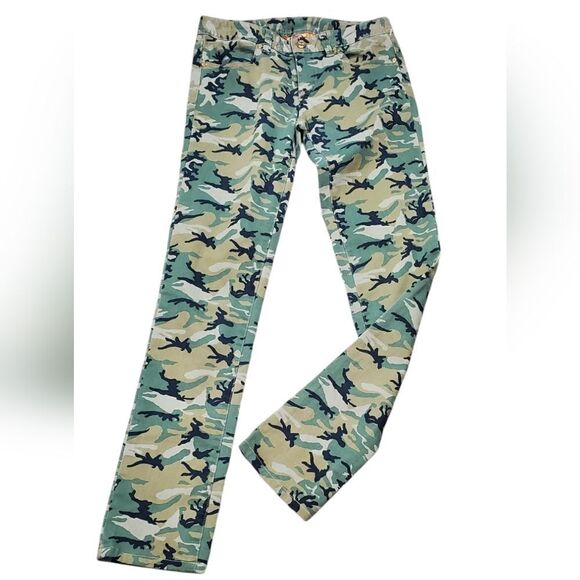 Tory Burch Green Camo Jeans - Picture 2 of 7